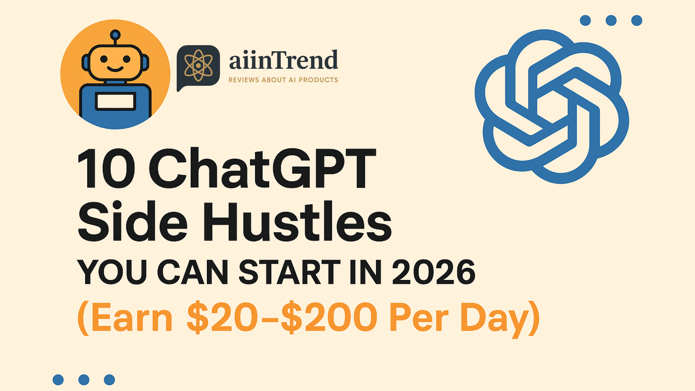 10 ChatGPT Side Hustles You Can Start in 2026